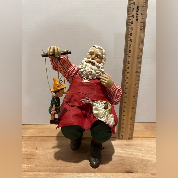 Kurt S. Adler “Gepetto Santa” Musical Figurine with Puppet - Picture 14 of 14